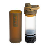 Best top rated Grayl UltraPress Filter and Purifier Water Bottle – 16.9 Fluid Ounces / Covert Edition / Separated View / Coyote Brown
