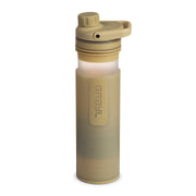 Best top rated Grayl UltraPress Filter and Purifier Water Bottle – 16.9 Fluid Ounces / Covert Edition / Purifying Press View / Desert Tan