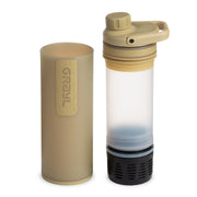 Best top rated Grayl UltraPress Filter and Purifier Water Bottle – 16.9 Fluid Ounces / Covert Edition / Separated View / Desert Tan