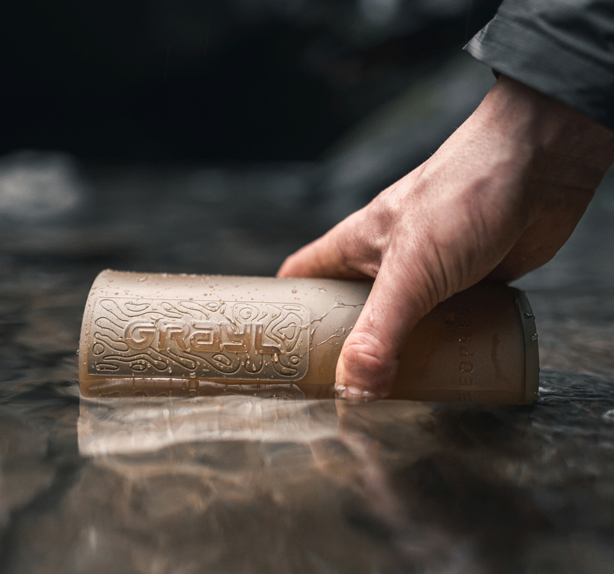 regenboog effect paars glas