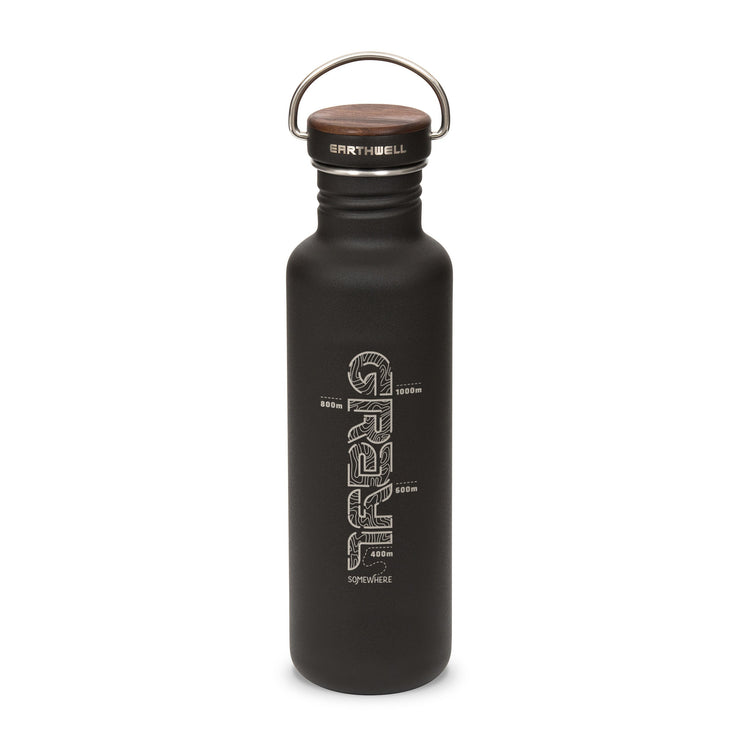 Earthwell® xGrayl 27oz Woodie™ Bottle / Volcanic Black